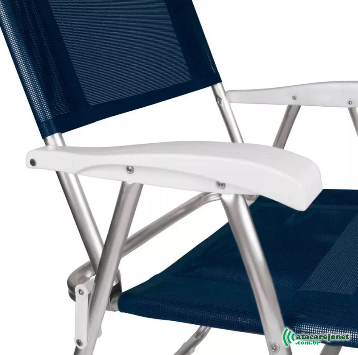 Cadeira Alumínio Master Dobrável 120kg Azul - Mor