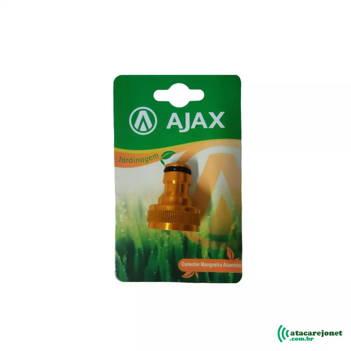 Conector Engate Rápido para Mangueira Alumínio Dourado 3/4\" - Ajax