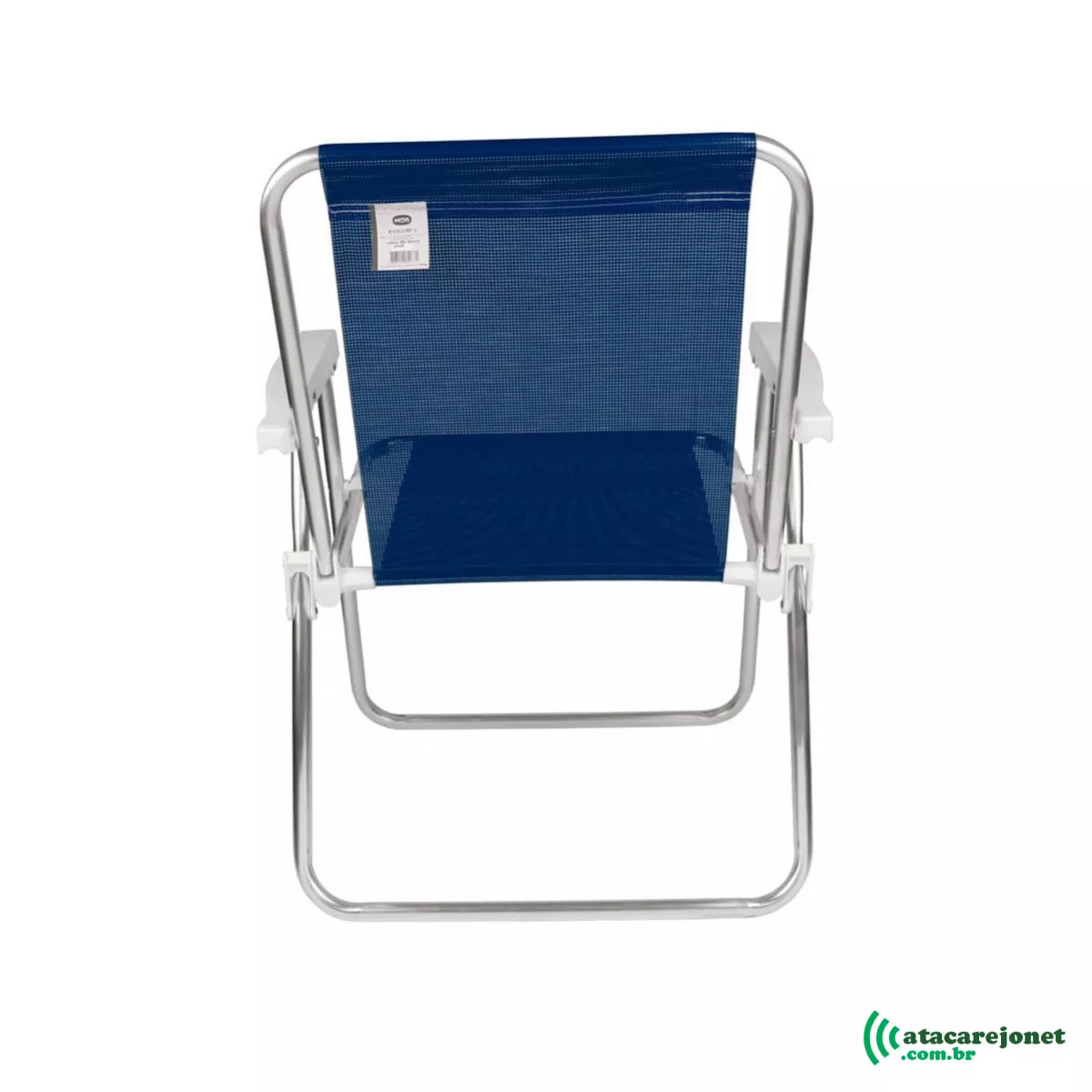Cadeira Alumínio Alta Dobrável 110kg Sannet Azul Marinho – Mor