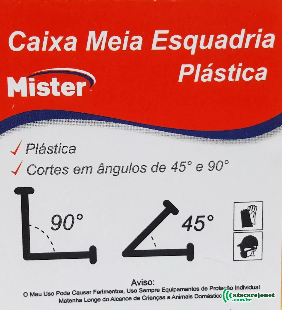 Caixa de Meia Esquadria Plástica - Mister