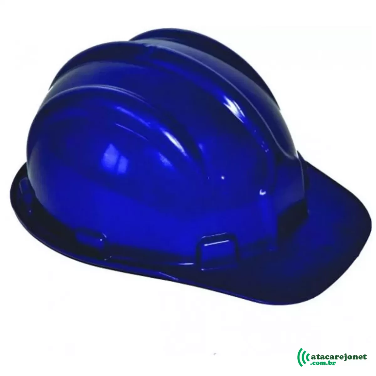 Capacete Segurança Plástico Azul c/Carneira/Suspensão Interna - Plastcor