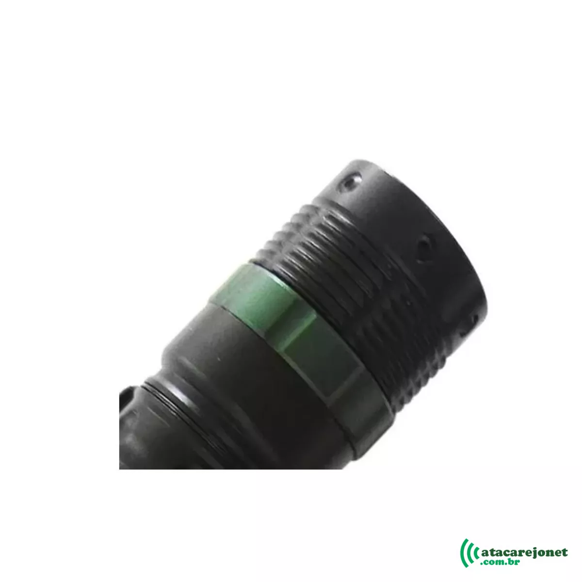 Lanterna Tática de LED Preta Recarregável Modelo LK-170B - Luatek