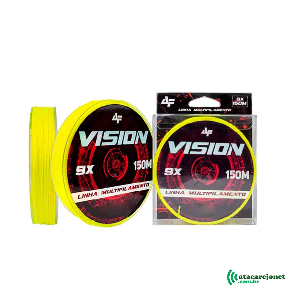 Linha Multifilamento Vision 9X 0,32mm x 150m Yellow - Albatroz