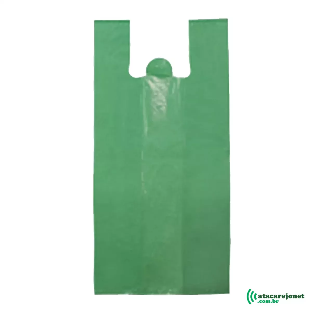 Sacola Plástica Verde Reforçada 47cm x 57cm - 4kg - Liplast