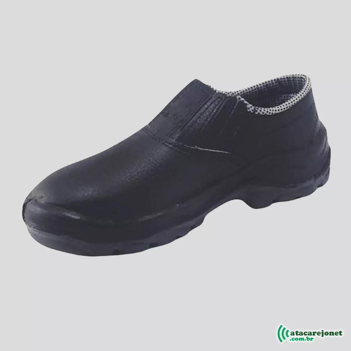 Sapato Elástico Lateral Vaqueta Preto N° 37 - São Crispim