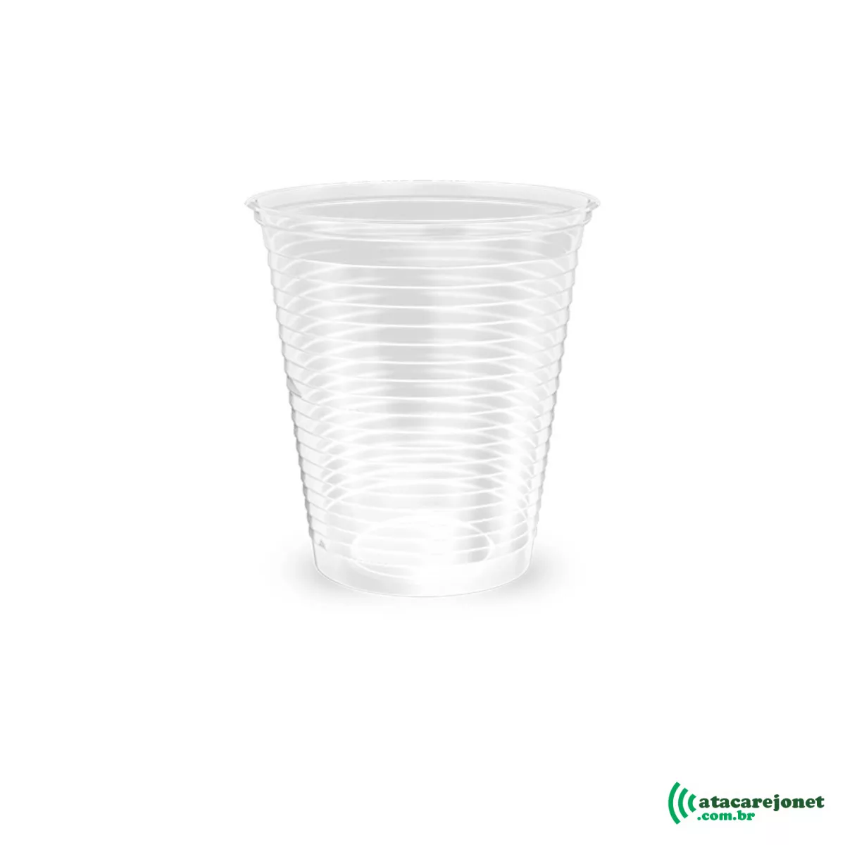Copo Plástico Descartável Transparente 180ml com 100 unidades - Copozan
