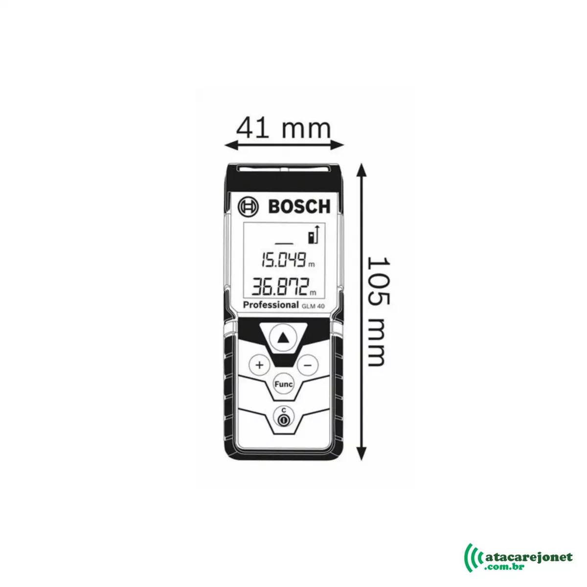 Trena a Laser GLM 40 Profissional Alcance 40 metros - Bosch