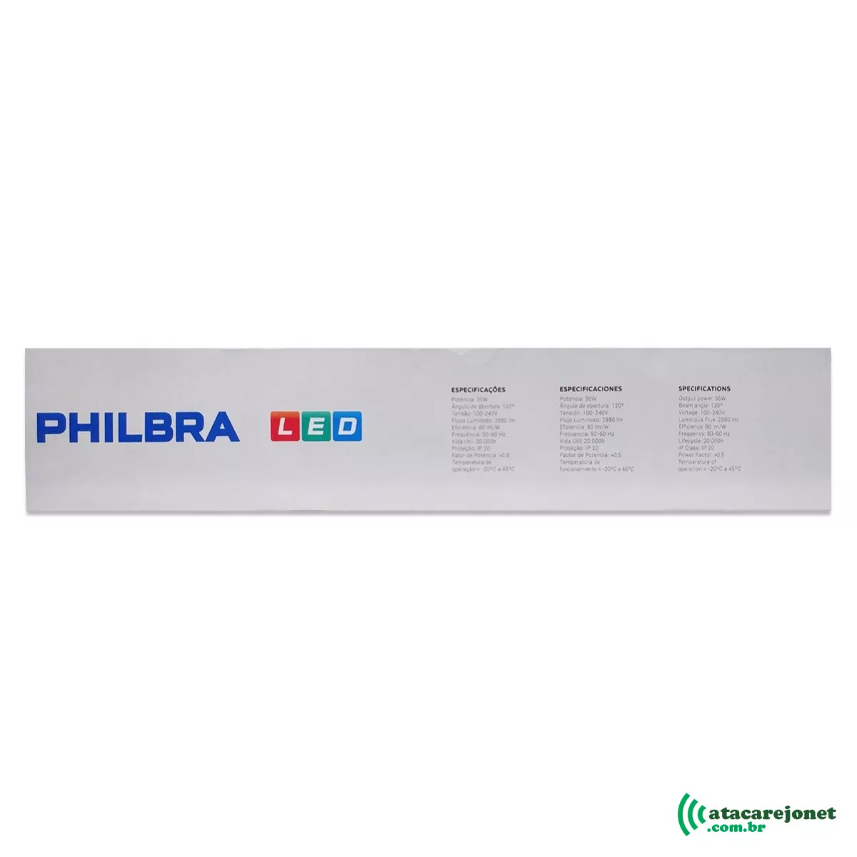 Luminária Led Eco Slim 36W Bivolt - Philbra