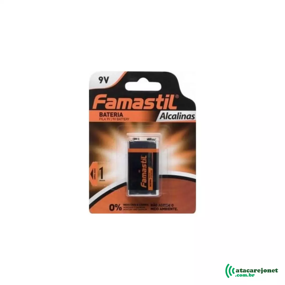 Bateria Alkalina 9v Encartelada - Famastil