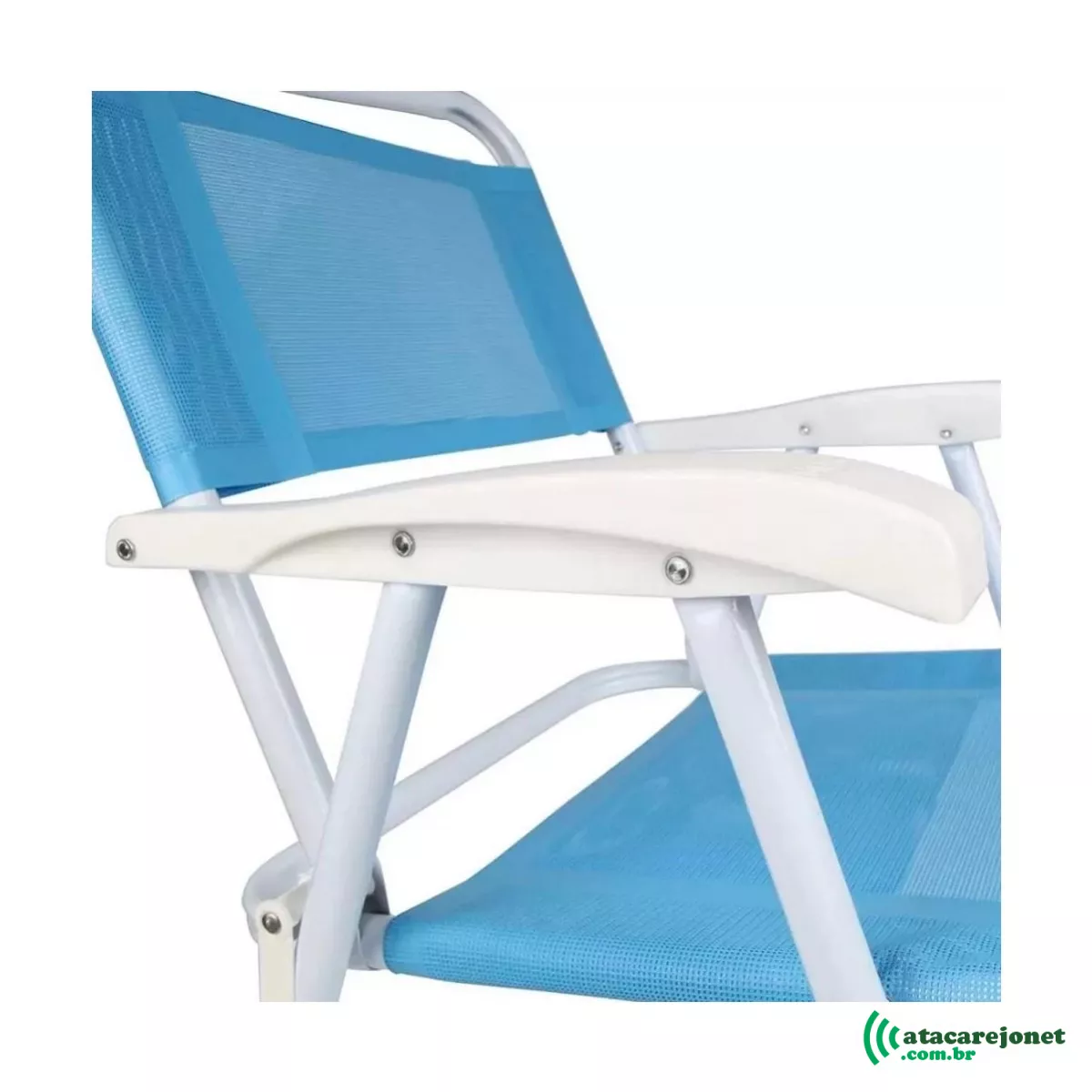 Cadeira Aço Master Dobrável 100kg Azul - Mor